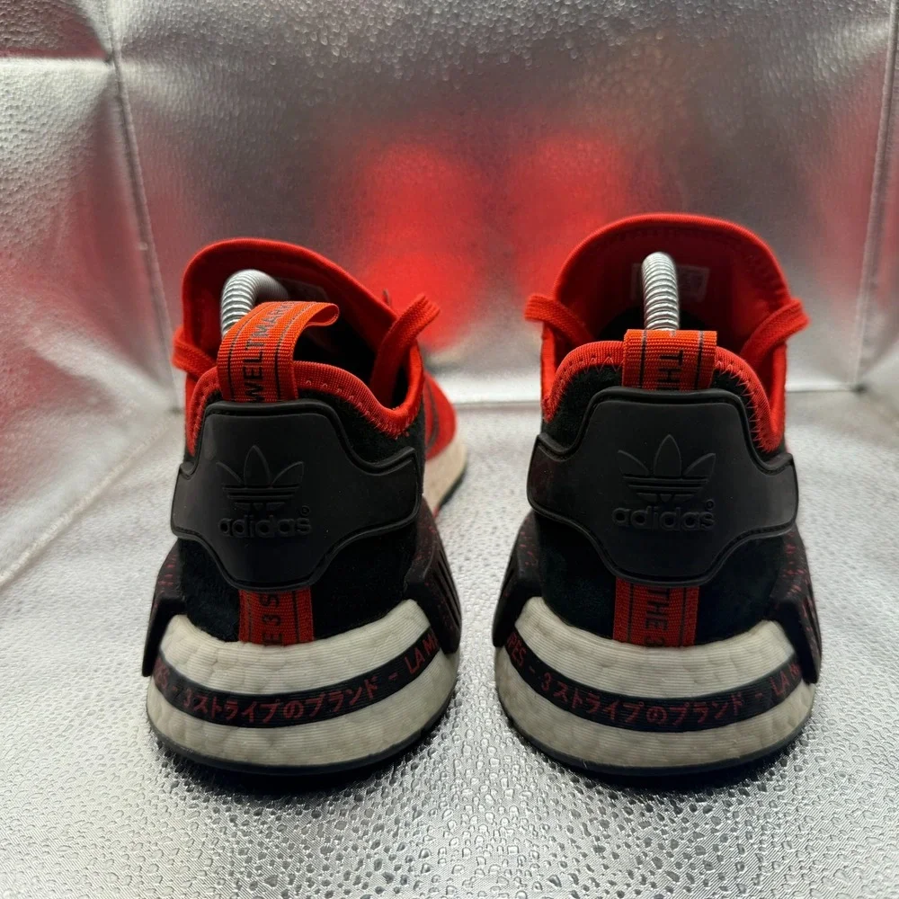 Size 7.5 Adidas NMD R1 Speckle Pack Scarlet Core Black Mens Sneaker Shoes EF3327